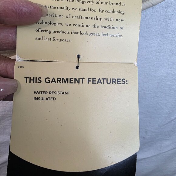 Woolrich Womens Insulated Quilted Shirt Jacket S Water Resistant Beige New Tags - Picture 4 of 14